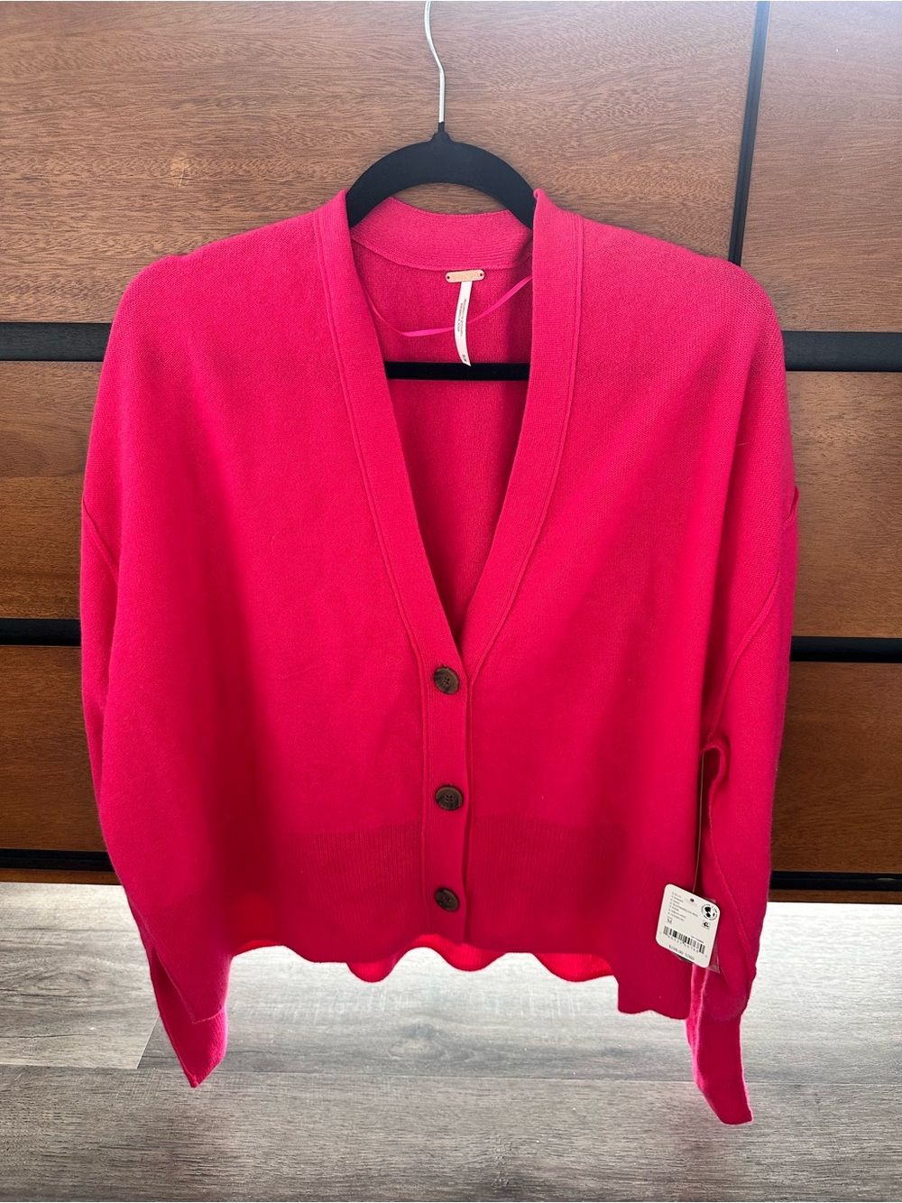 NWT Free People Women's Hot Pink Sweater